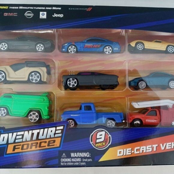 Adventure Force 9 Pack Of Die-Cast Vehicles Ford,G - Picture 2 of 12
